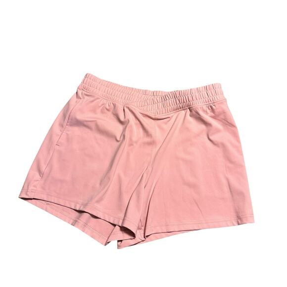 Yogalicious Lux Marina 4" Short in Pacific Pink Women's Size Large NWT - Picture 1 of 5